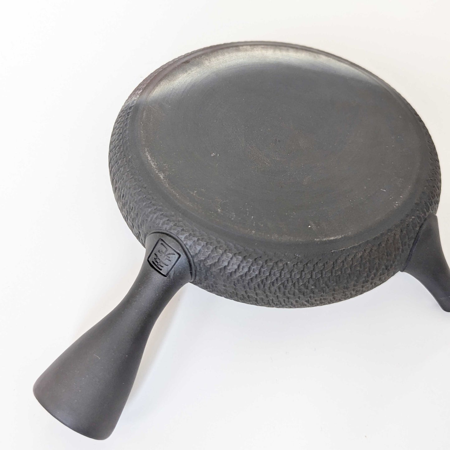 Tokoname Ware Flat Teapot By Gyokko Kiln Variation Finish