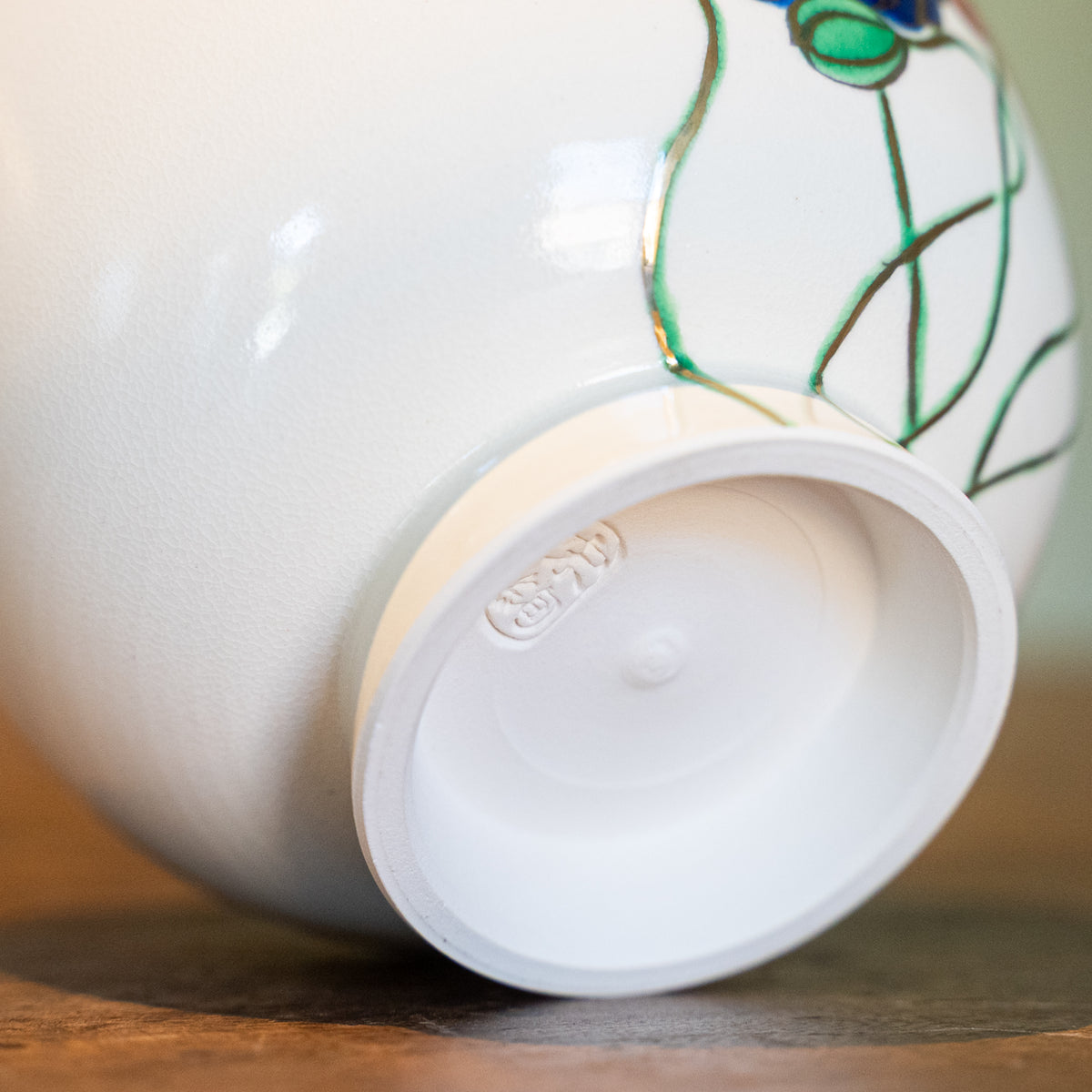 Matcha Bowl 11 - Ninsei-Style Poppy