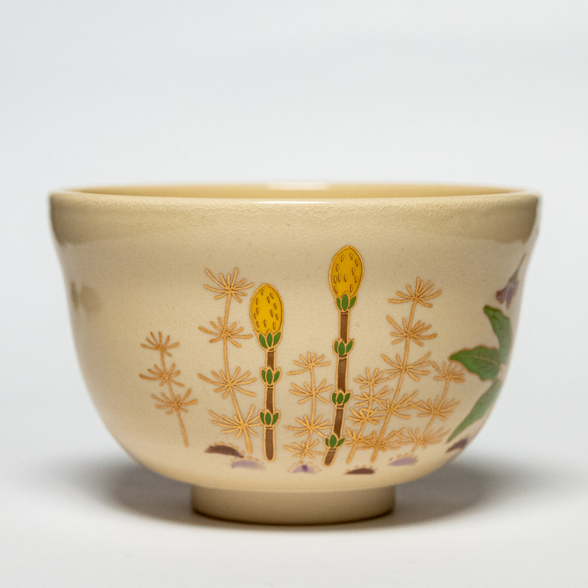 Matcha Bowl - Mino Ware "Haruno" (Spring Field)