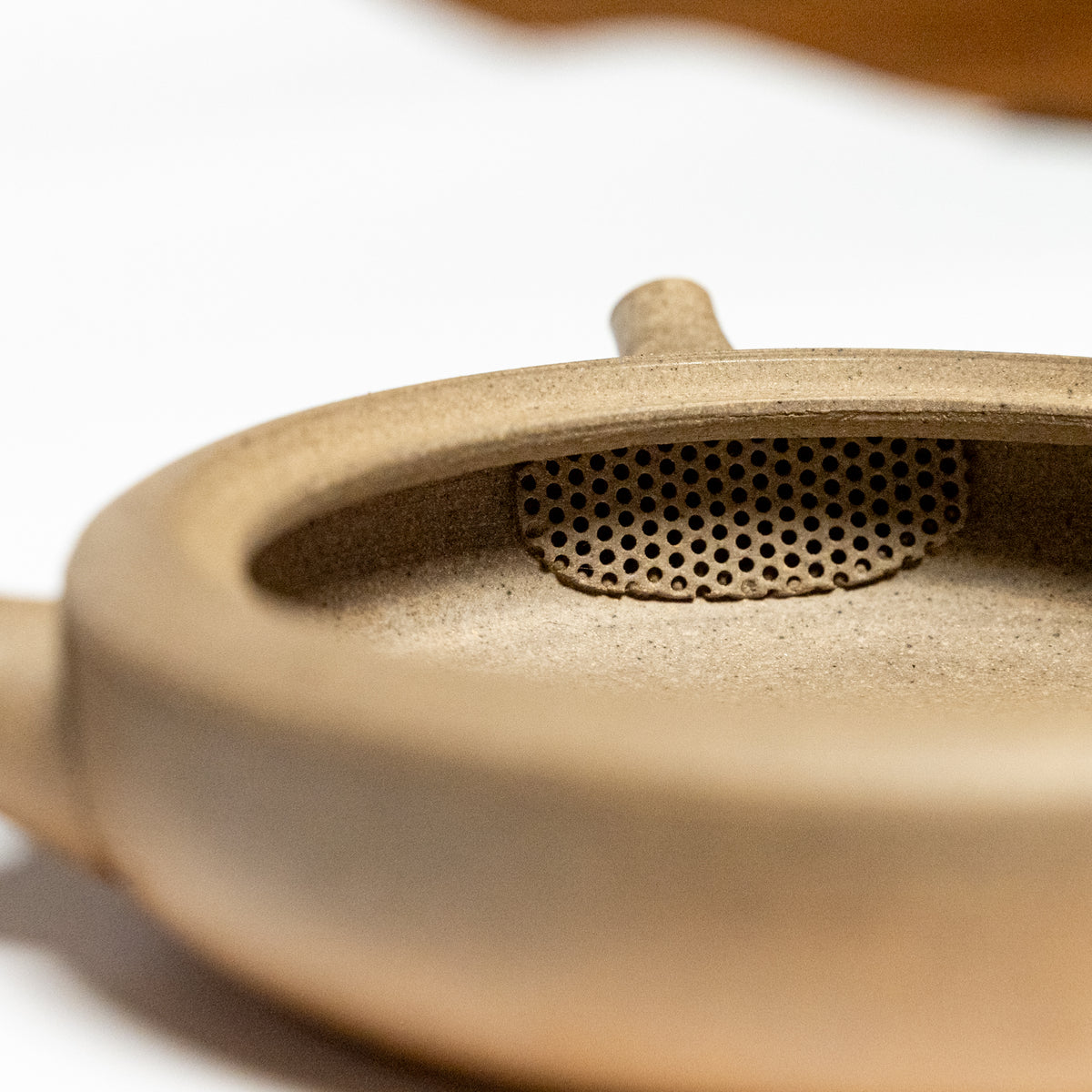 Tokoname Ware Flat Teapot By Gyokko Kiln